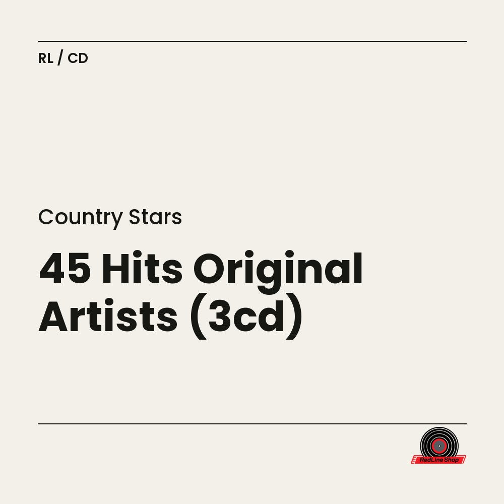 Country Stars – 45 Hits Original Artists (3-disc CD, EN)