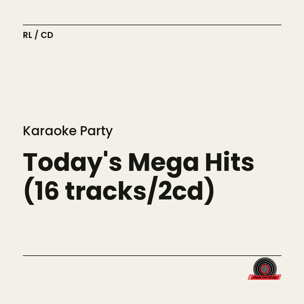 Karaoke Party – Today's Mega Hits (16 tracks/2cd) (2-disc CD, EN)