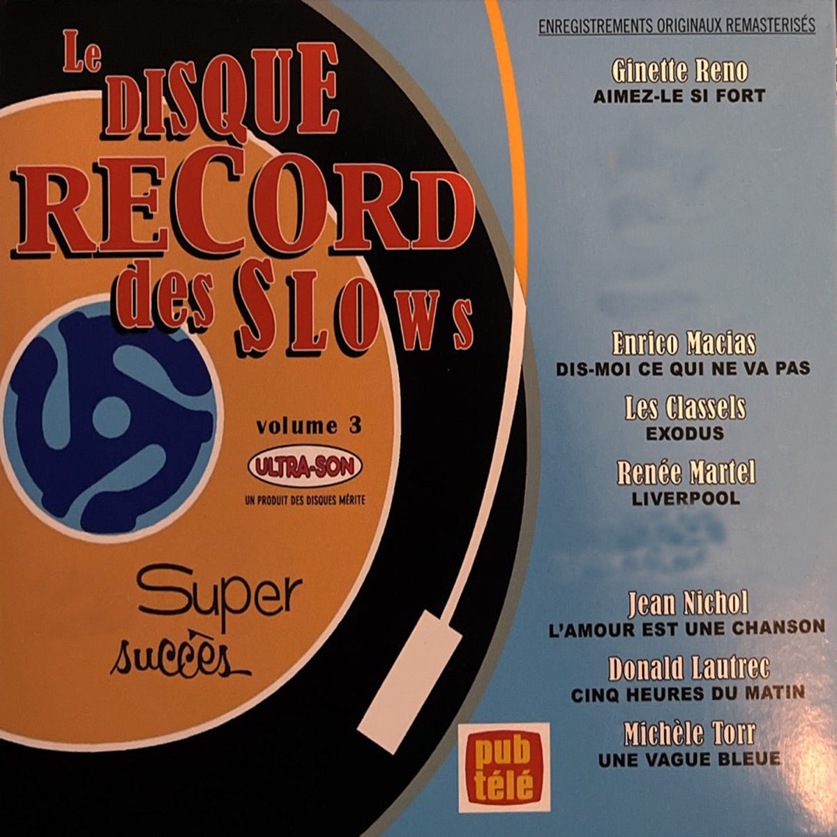 Les Disque Record des Slows – Volume 3 (Artistes Varies) (CD, VF)
