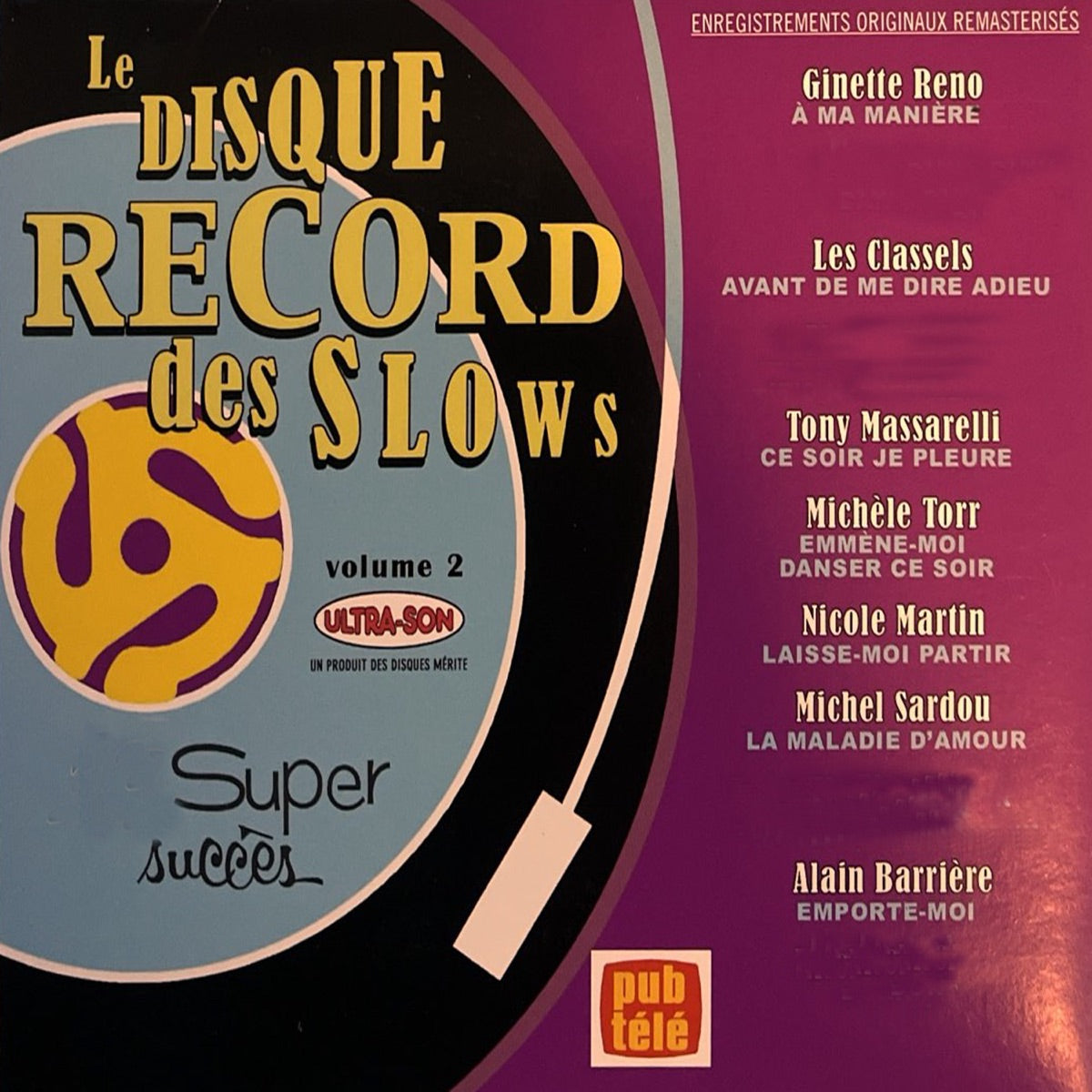 Les Disque Record des Slows – Volume 2 (Artistes Varies) (CD, VF)