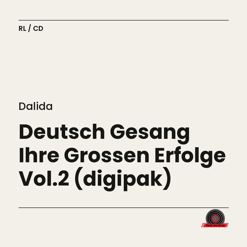Dalida – Deutsch Gesang Ihre Grossen Erfolge Vol.2 (digipak) (CD, EN)