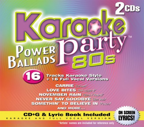 Karaoke Party – Power Ballads 80's (16 tracks/2cd) (2-disc CD, EN)