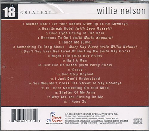 Willie Nelson – 18 Greatest Hits (CD, EN)