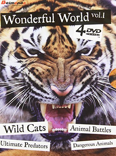 Wonderful World – Vol.1 Ultimate Predators, Wild Cats, Dangerous Animals, Animal Battles (4-disc DVD, EN)