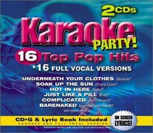 Karaoke Party – Top Pop Hits (16 tracks) (2-disc CD, EN) — cover