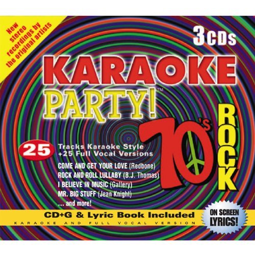 Karaoke Party – 70's Rock (25 tracks/3cd) (3-disc CD, EN)