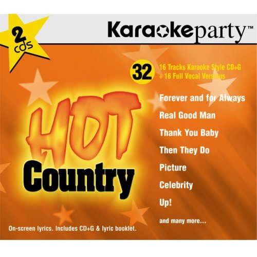 Karaoke Party – Hot Country (32 tracks/2cd) (2-disc CD, EN)