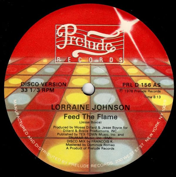 Lorraine Johnson / Linda Taylor – Feed The Flame / You And Me Just Started (Vinyl, EN) — cover