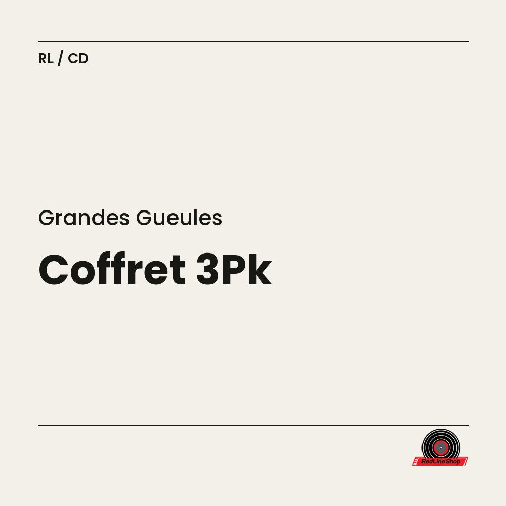 Grandes Gueules – Coffret 3Pk (3-disc CD, VF)