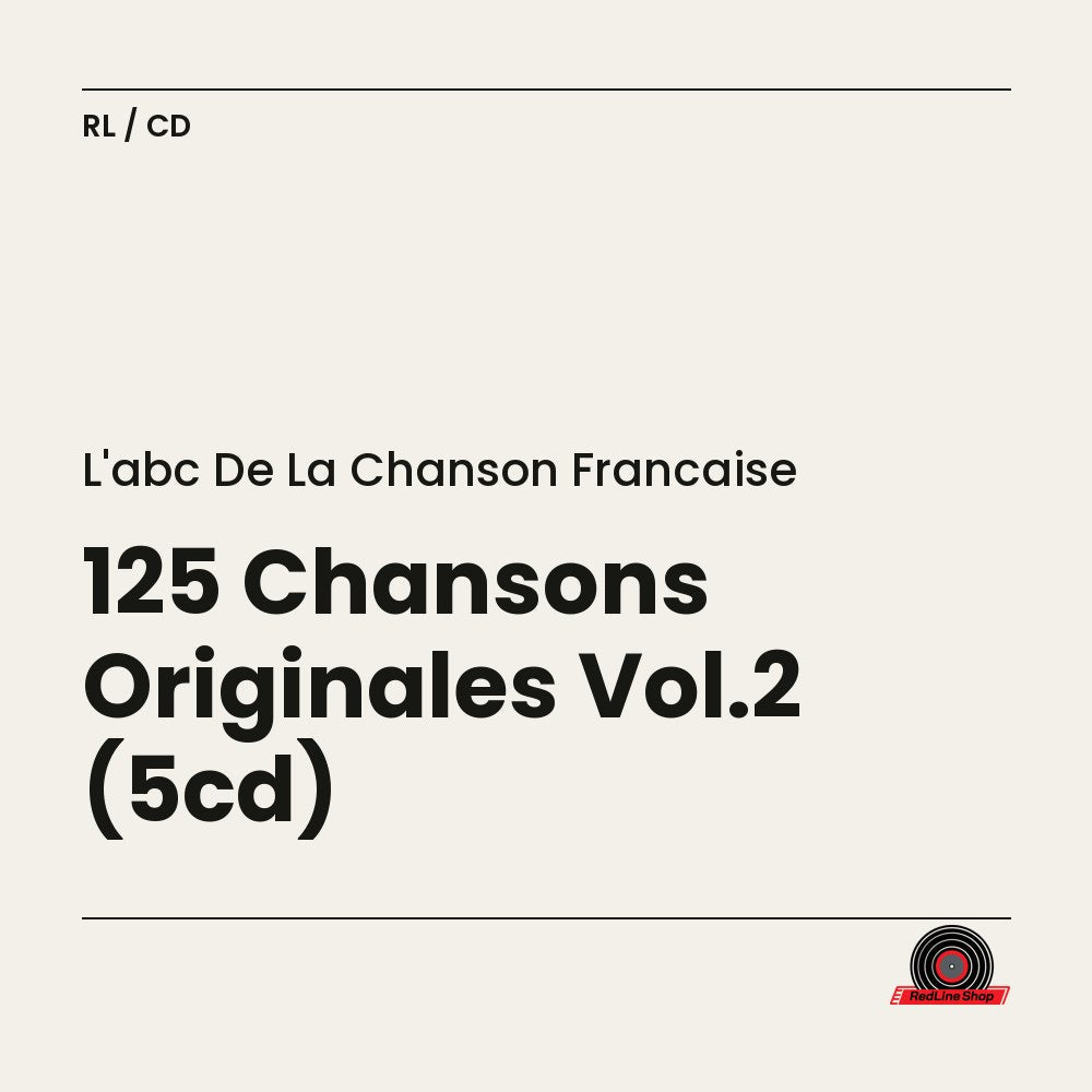L'Abc de la Chanson Française – 125 Chansons Originales Vol.2 (5-disc CD, VF)