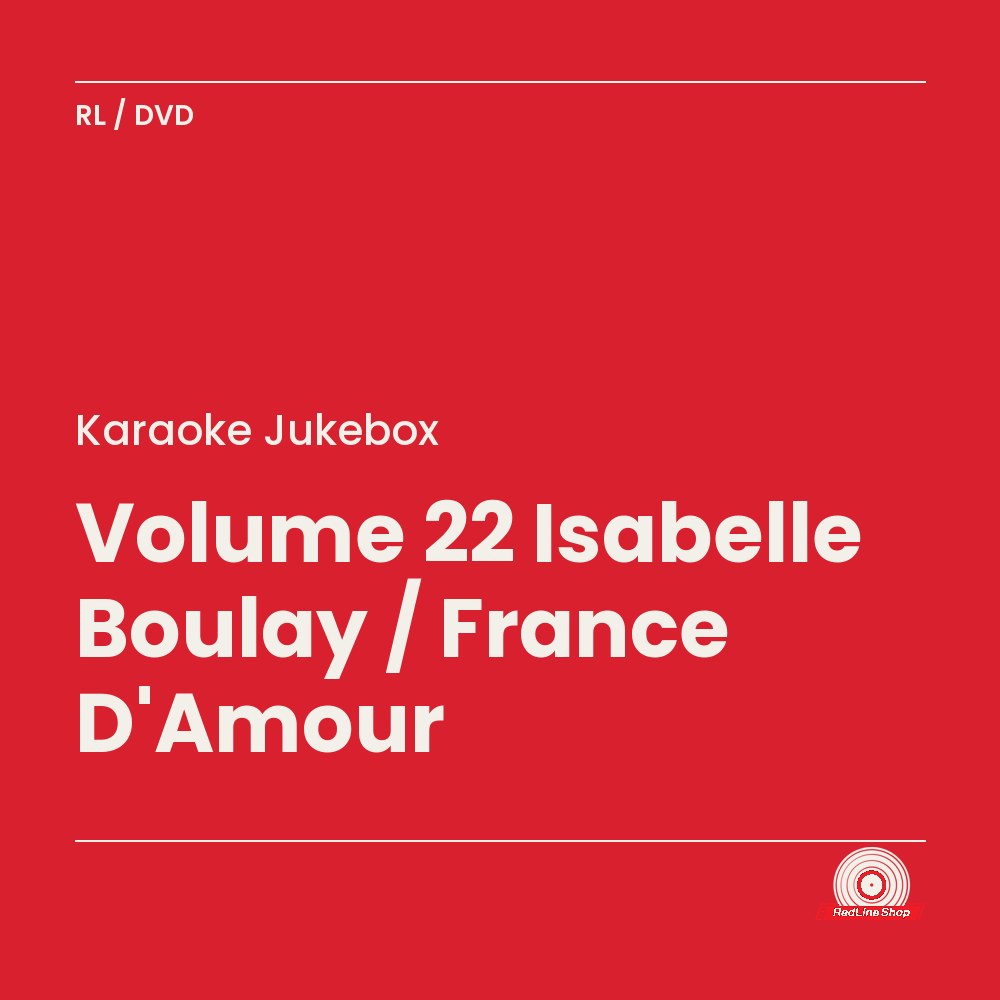 Karaoke Jukebox – Volume 22 Isabelle Boulay / France D'Amour (DVD, VF)