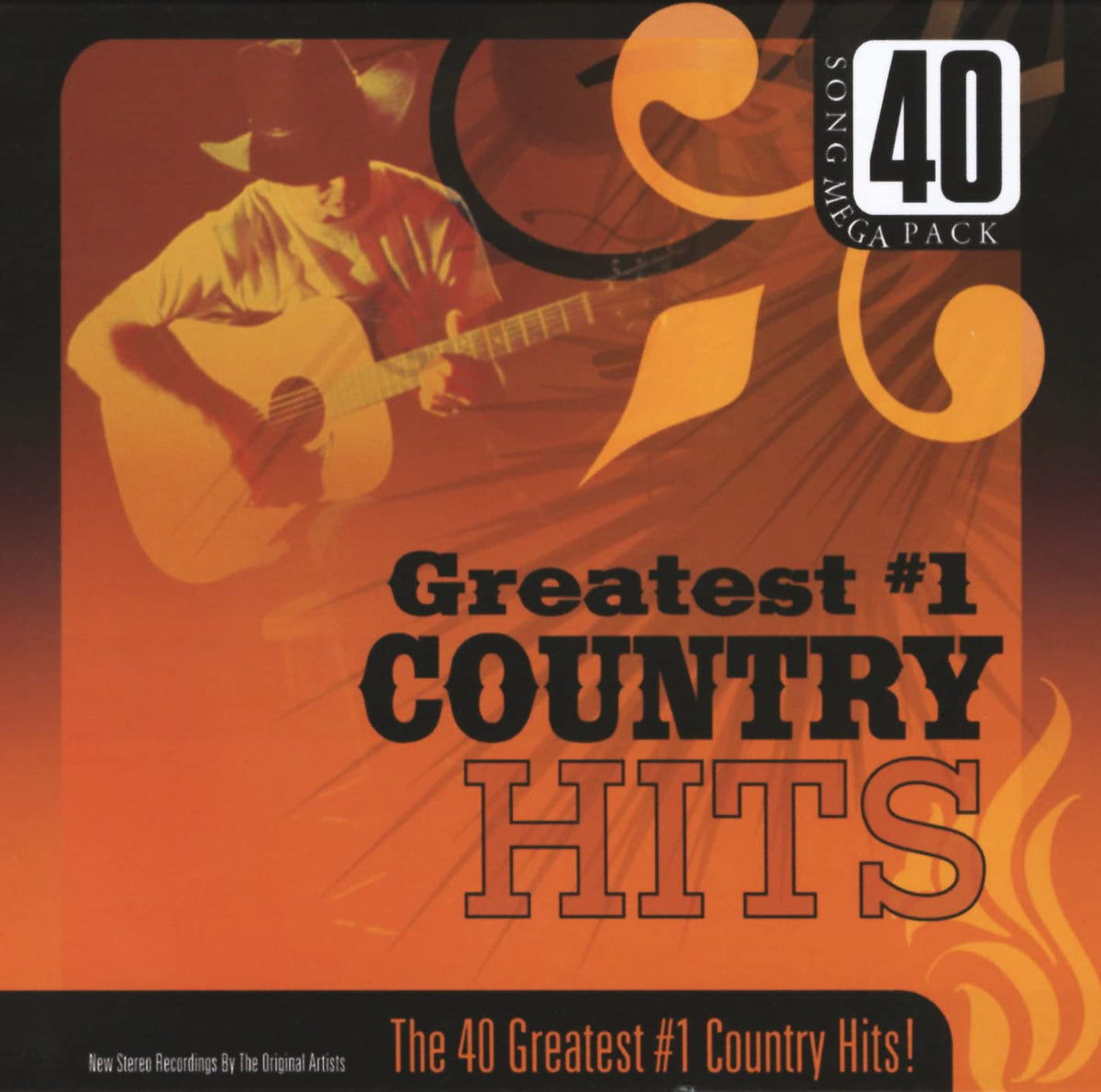 Greatest #1 Country Hits – 40 Greatest Hits (Various Artists / 2cd) (2-disc CD, EN) — cover