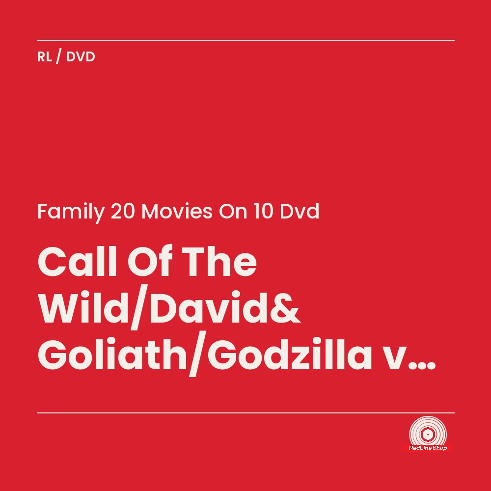 Family 20 Movies On 10 Dvd – Call Of The Wild/David& Goliath/Godzilla vs Megalon/Jungle Book (10-disc DVD, EN)