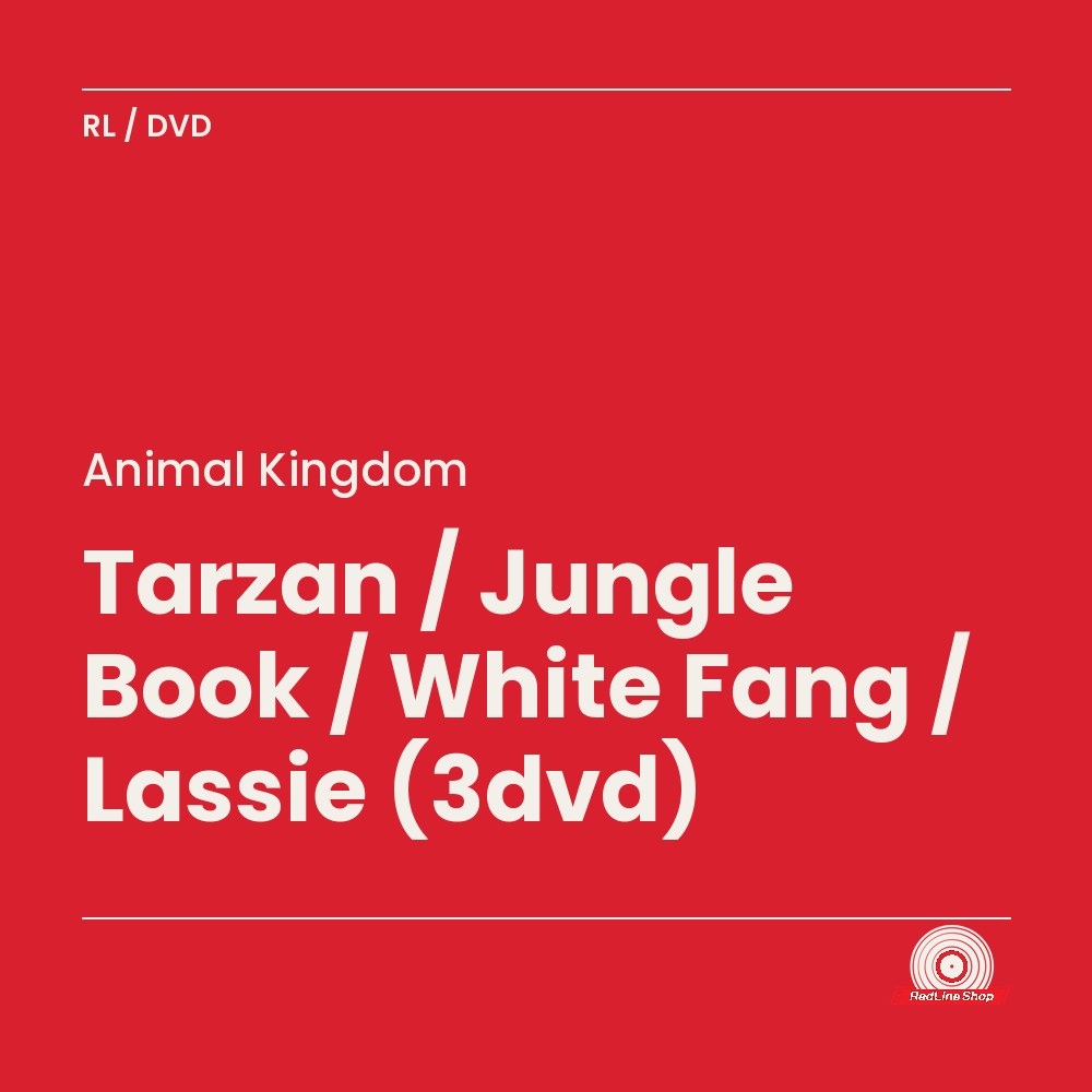 Animal Kingdom – Tarzan / Jungle Book / White Fang / Lassie (3-disc DVD, EN)