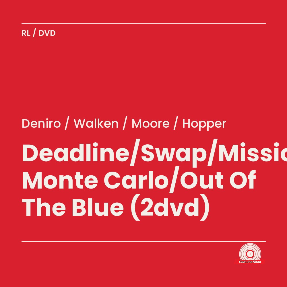 Deniro / Walken / Moore / Hopper – Deadline/Swap/Mission Monte Carlo/Out Of The Blue (2-disc DVD, EN)
