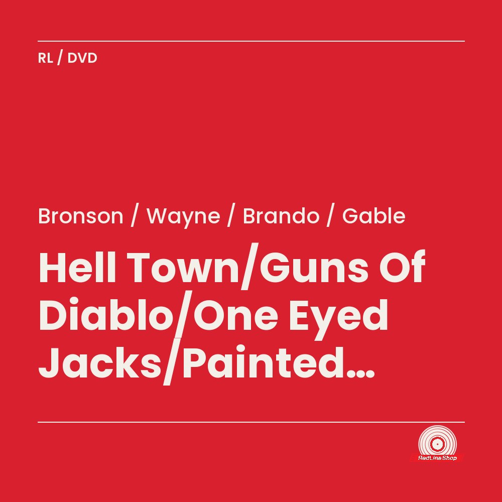 Bronson / Wayne / Brando / Gable – Hell Town/Guns Of Diablo/One Eyed Jacks/Painted Desert (2-disc DVD, EN)