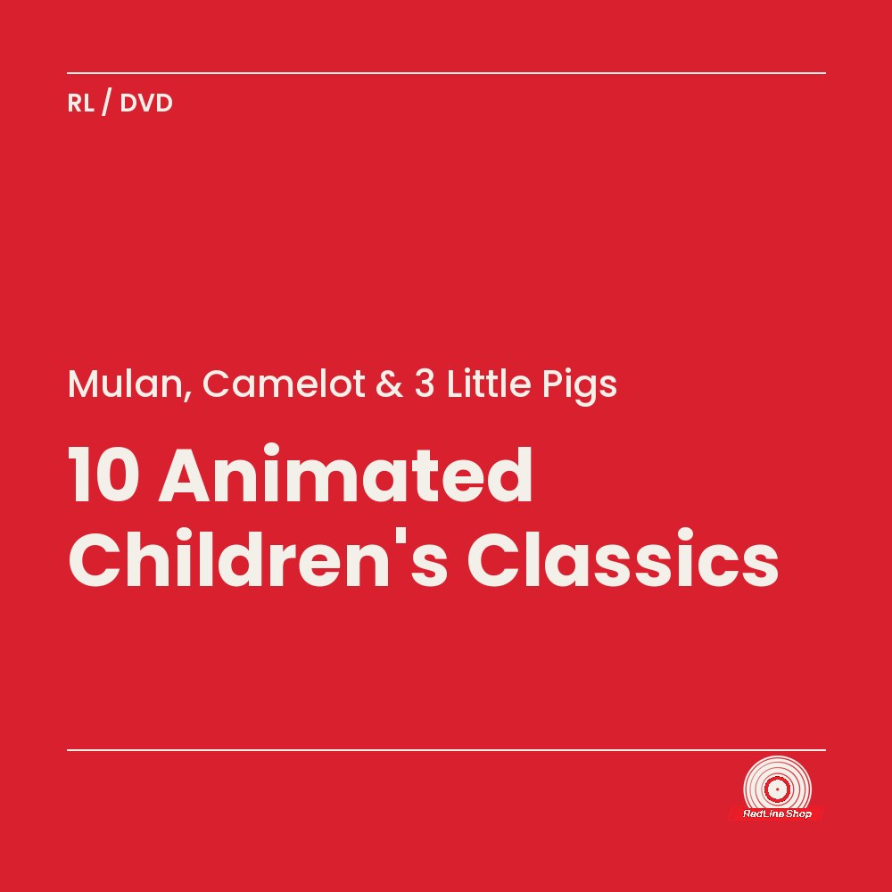 Mulan, Camelot & 3 Little Pigs – 10 Animated Children's Classics (5-disc DVD, EN)