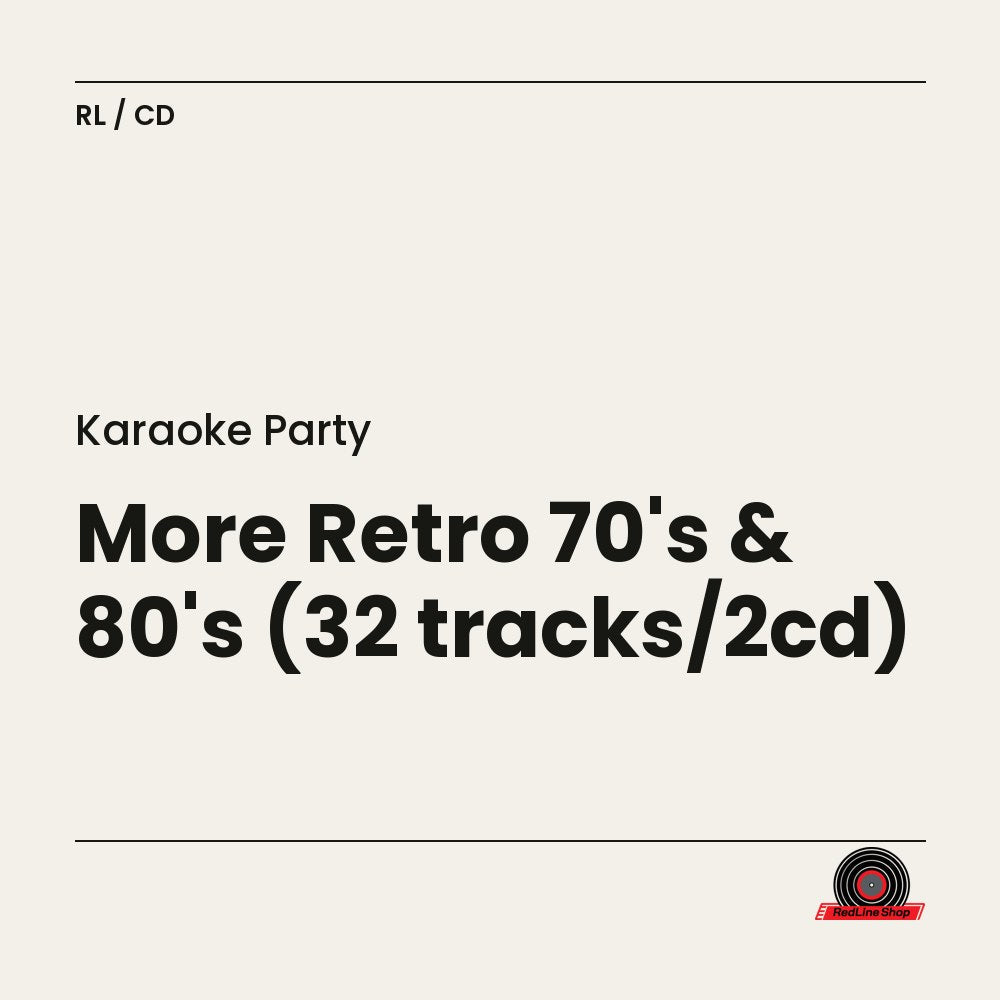 Karaoke Party – More Retro 70's & 80's (32 tracks/2cd) (2-disc CD, EN)