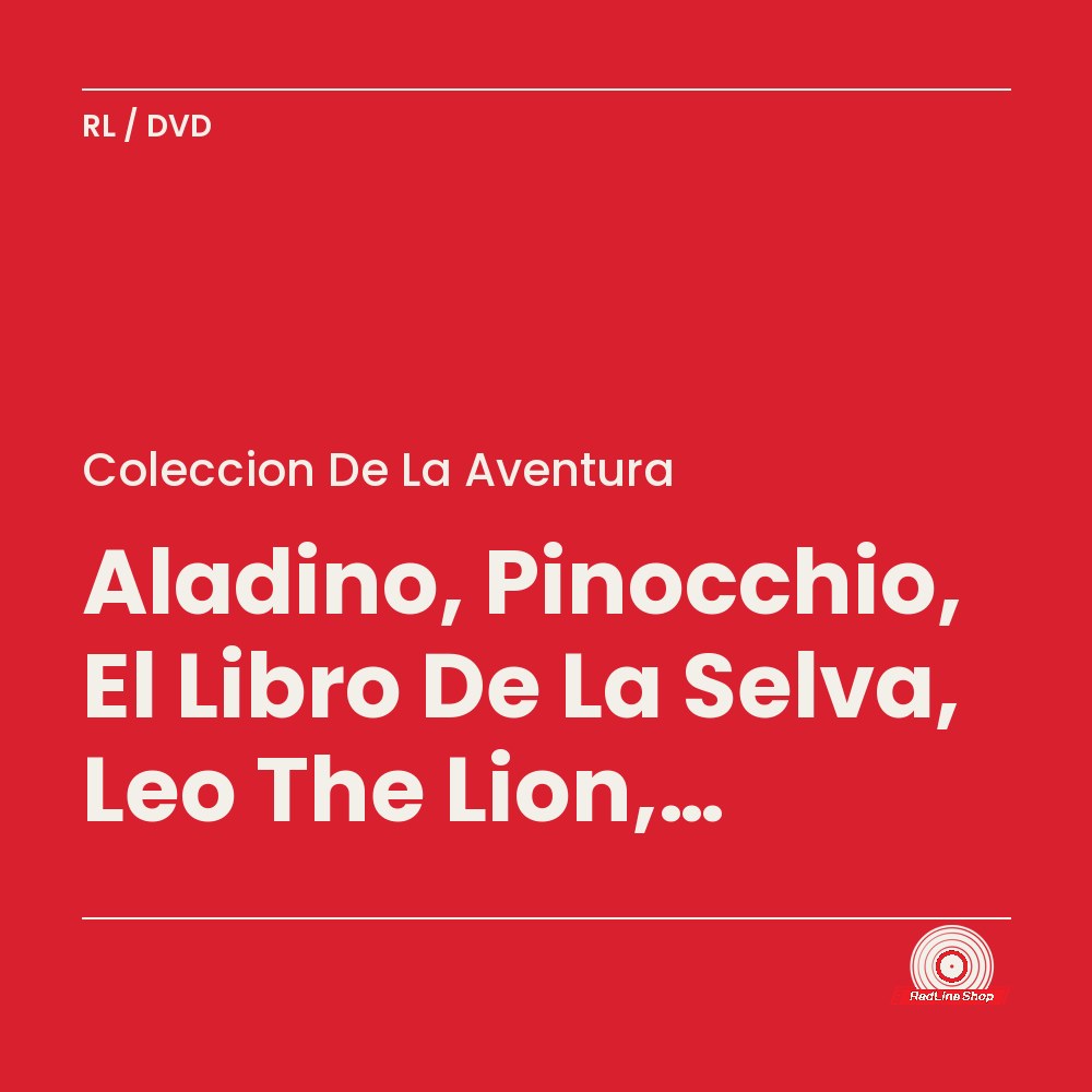 Coleccion de la Aventura – Aladino, Pinocchio, El Libro De La Selva, Leo The Lion, Colmillo Blanco (DVD, EN)