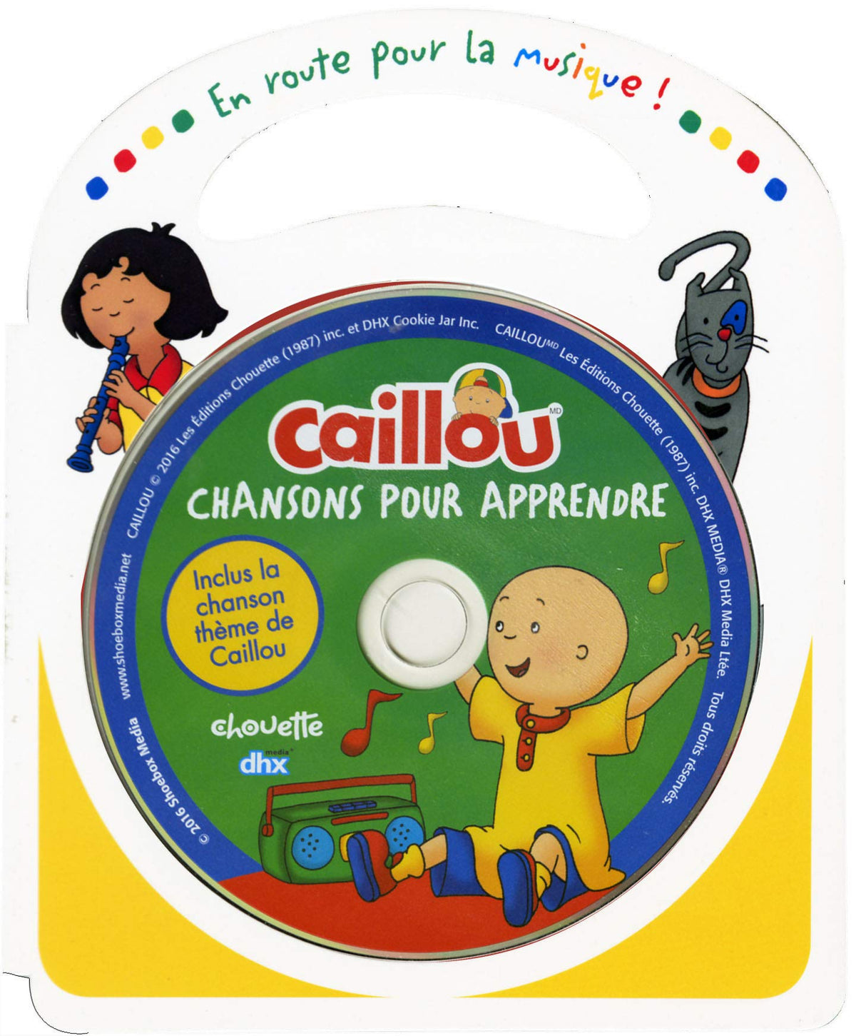 Caillou – Chansons Pour Apprendre (CD + livre, VF) — cover