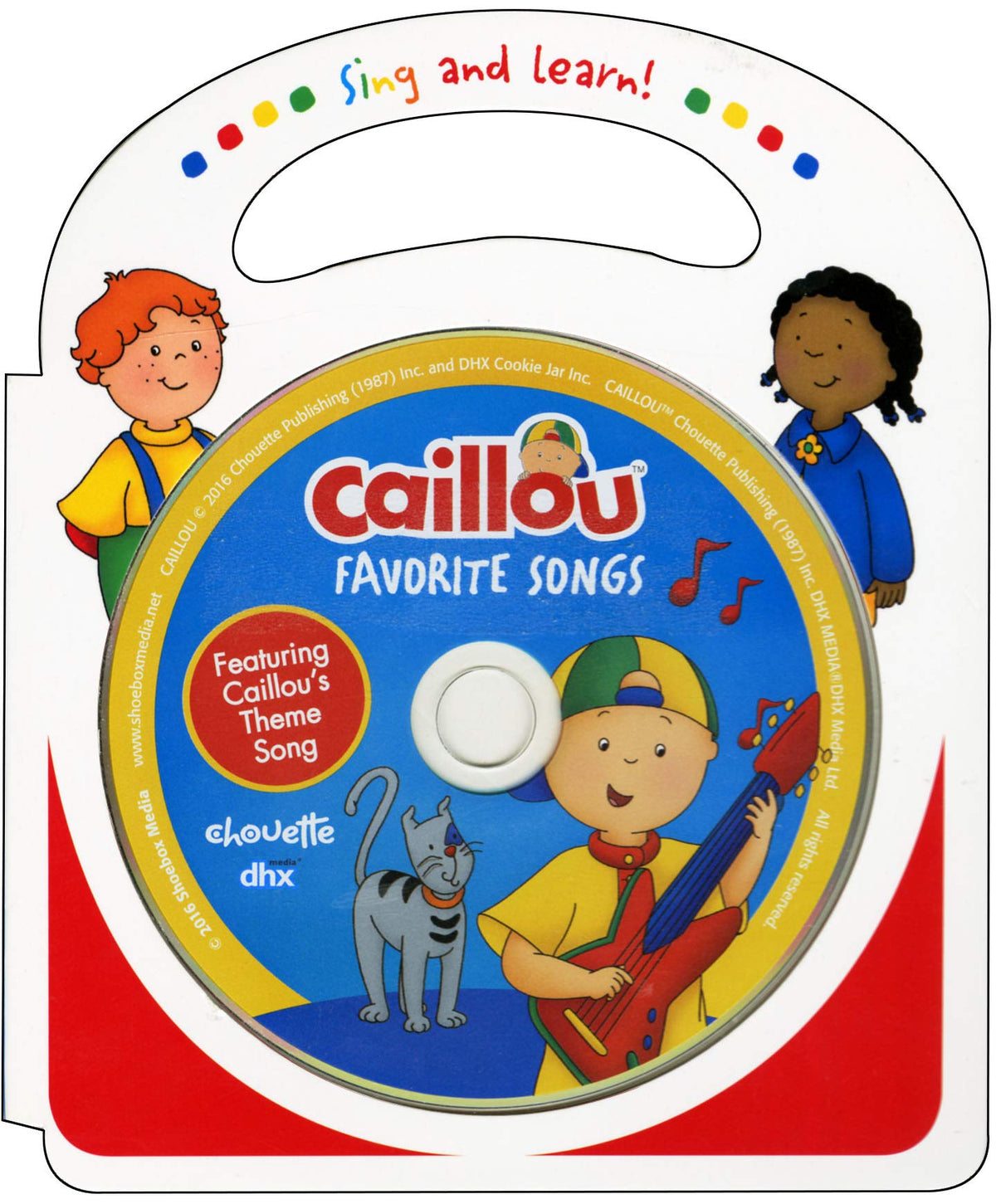 Caillou – Favorite Songs (CD + livre, EN) — cover