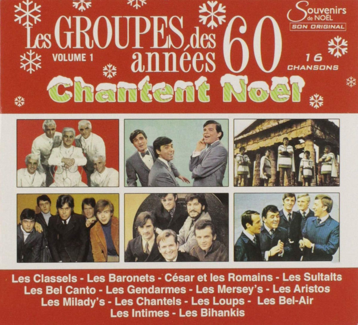 Les Groupes des Années 60 Chantent Noël – Volume 1 (CD, VF) — cover