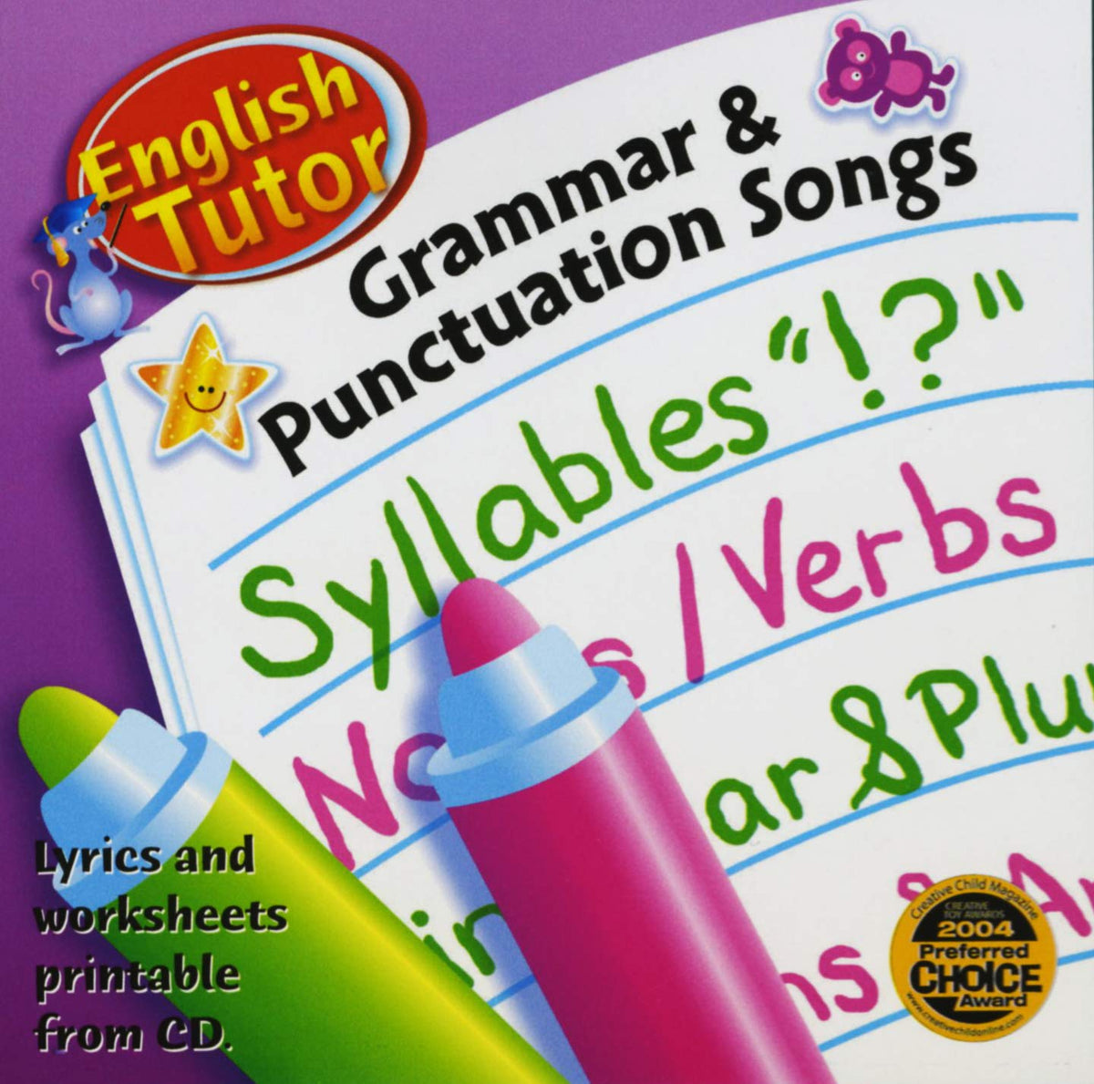 Grammar & Punctuation Songs – 12 Songs That Teach (CD, EN) — cover
