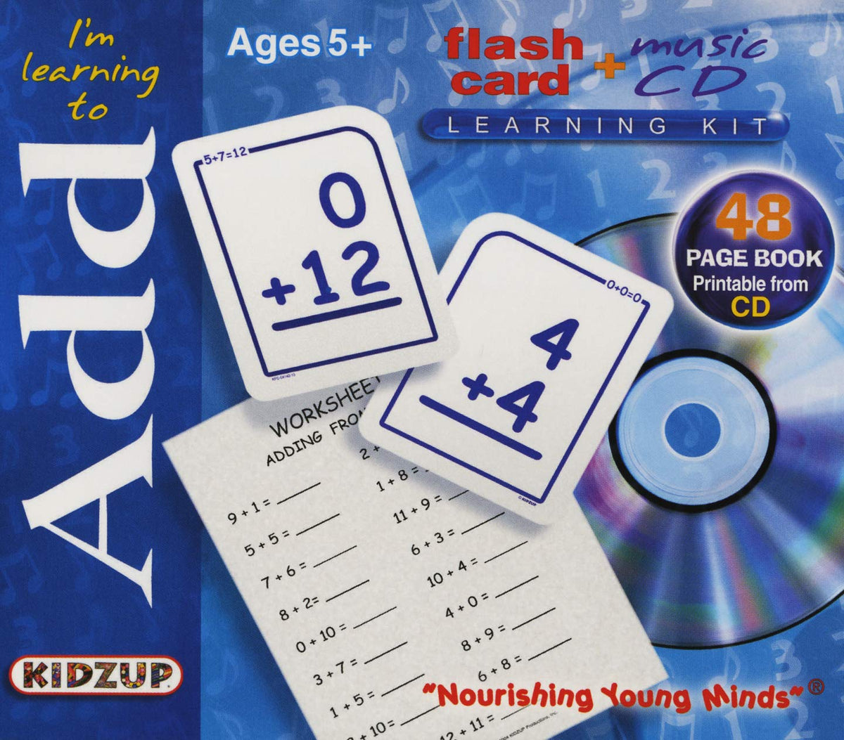 I'M Learning To Add – Music Cd & Flashcard (48 page printable book) (CD, EN) — cover