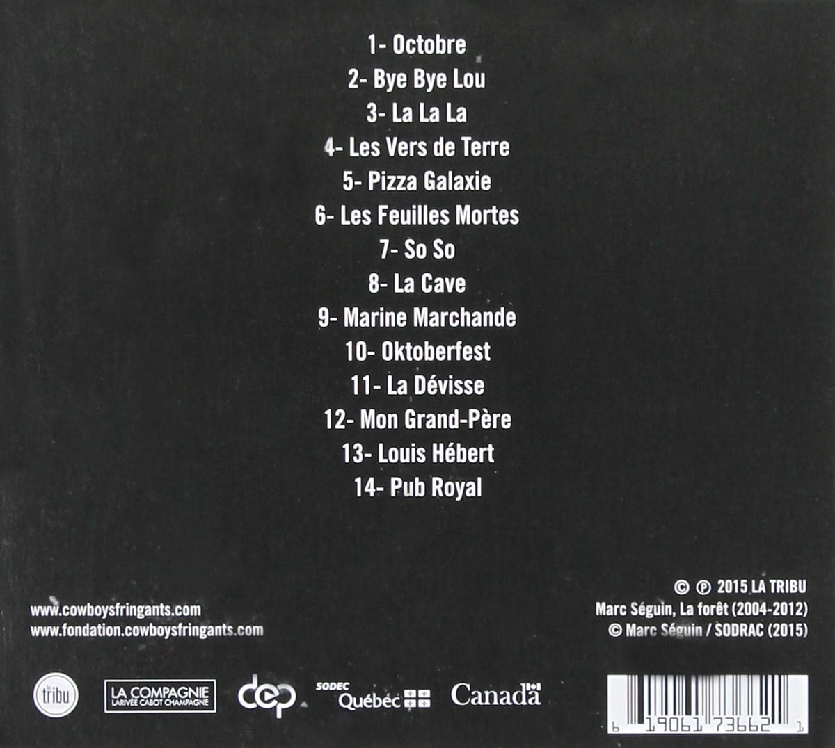 Les Cowboys Fringants - Octobre (CD)
