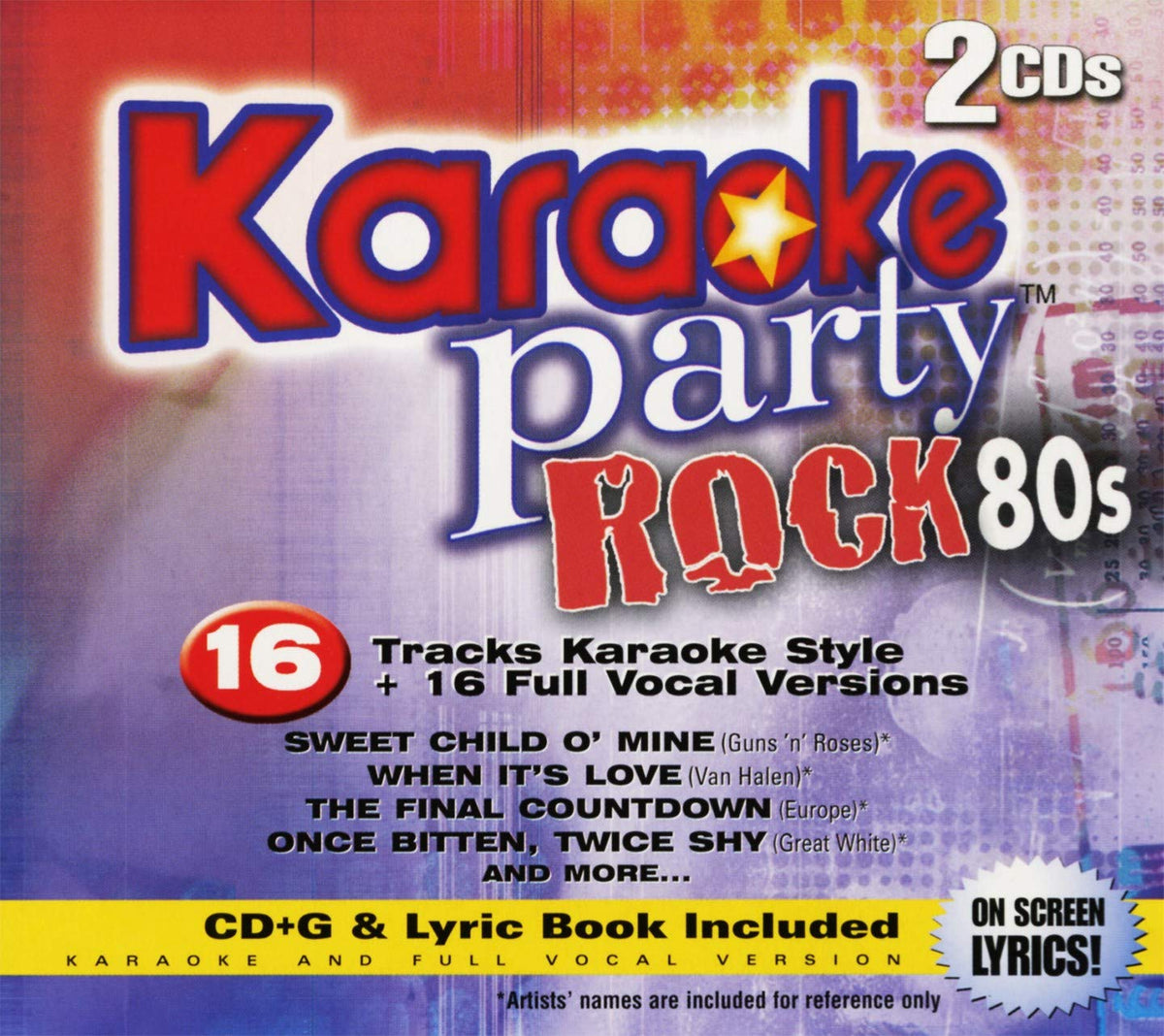 Karaoke Party – Rock 80's (16 tracks/2cd) (2-disc CD, EN) — cover