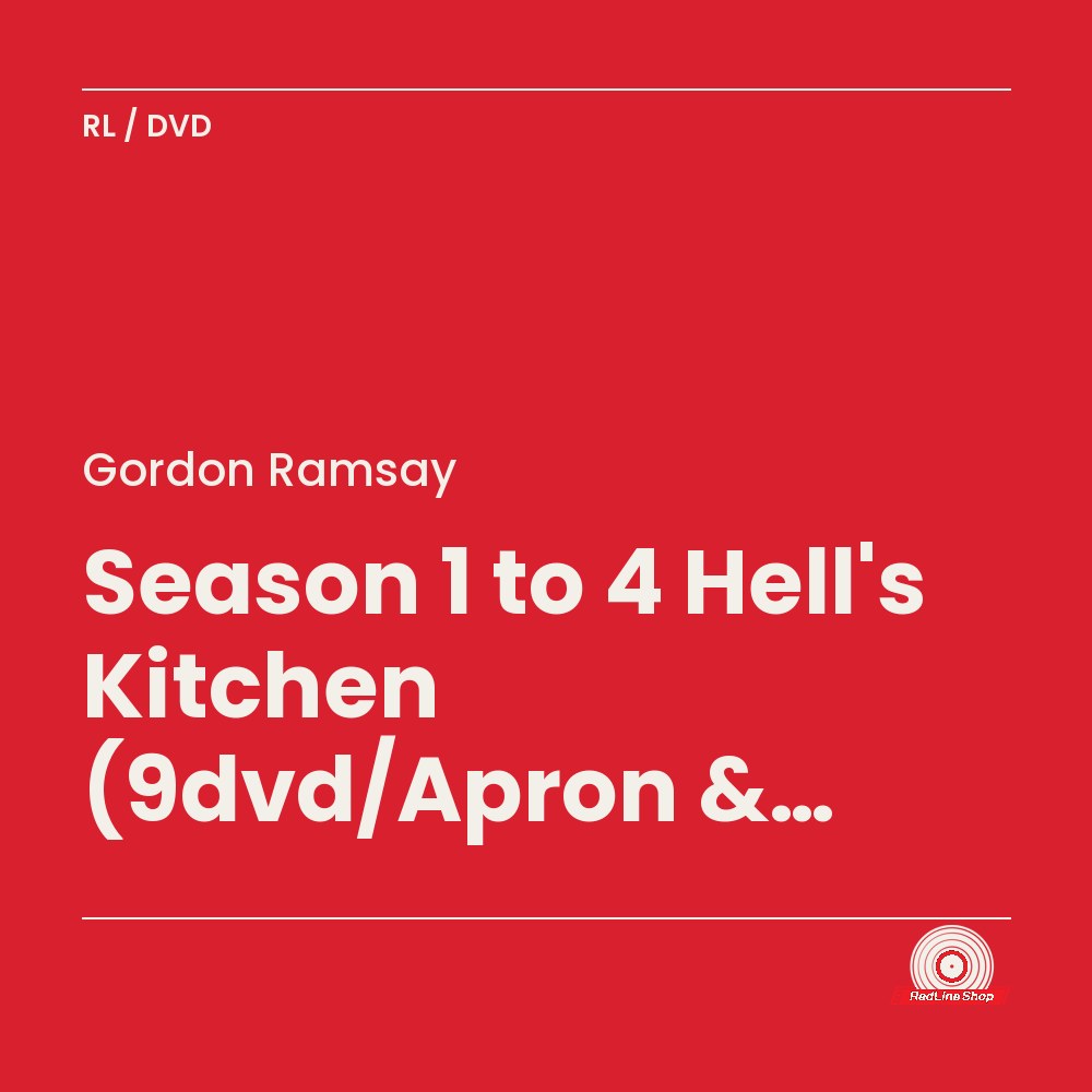Gordon Ramsay – Season 1 to 4 Hell's Kitchen (9dvd/Apron & Recipe) (9-disc DVD, EN)
