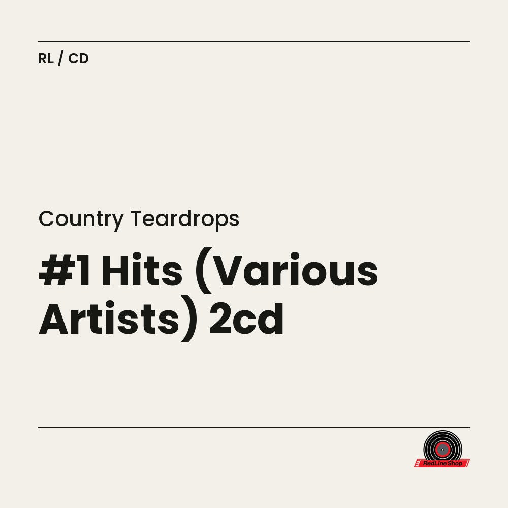 Country Teardrops – #1 Hits (Various Artists) 2cd (2-disc CD, EN)