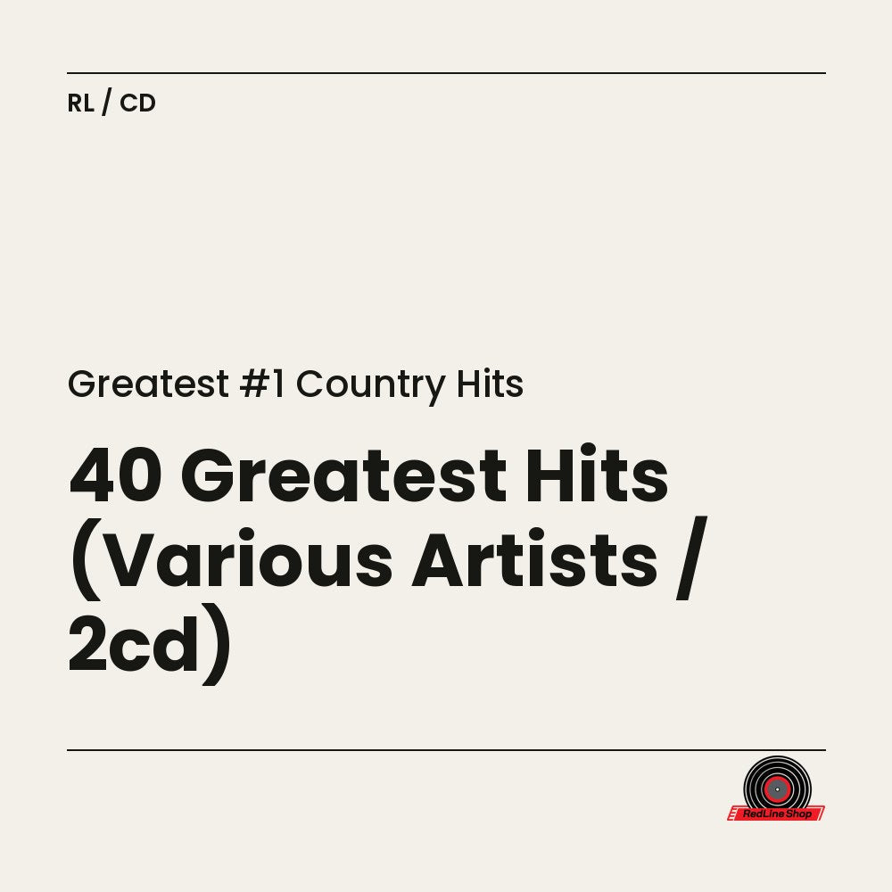 Greatest #1 Country Hits – 40 Greatest Hits (Various Artists / 2cd) (2-disc CD, EN)