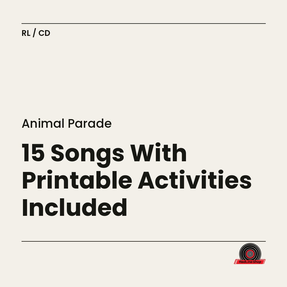 Animal Parade – 15 Songs With Printable Activities Included (CD, EN)