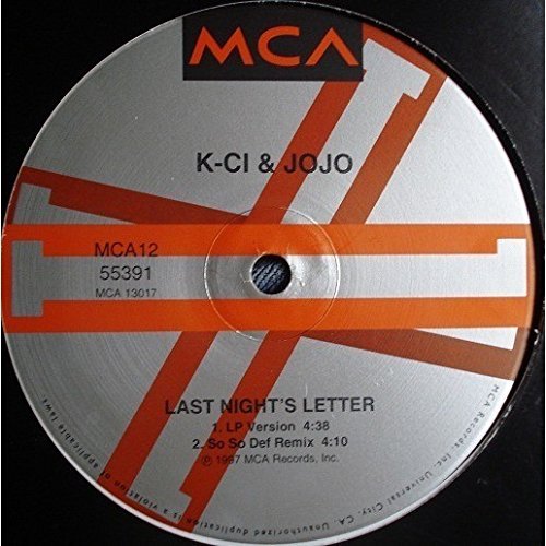 K-C & Jojo – Last Nights Letter (Vinyl, EN)
