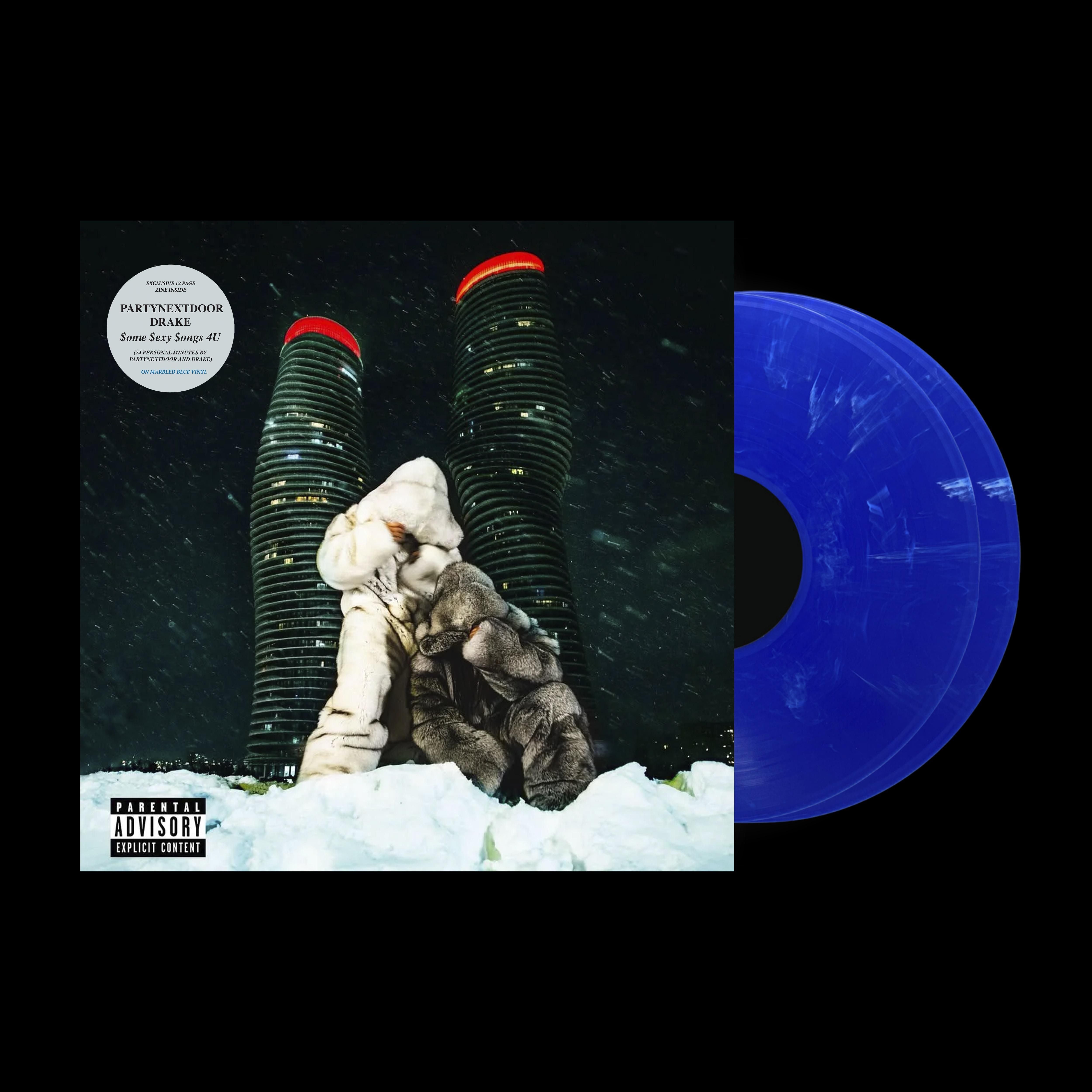 PARTYNEXTDOOR & DRAKE – $ome $exy $ongs 4 U – Vinyl Record – Gray – Sealed Like New