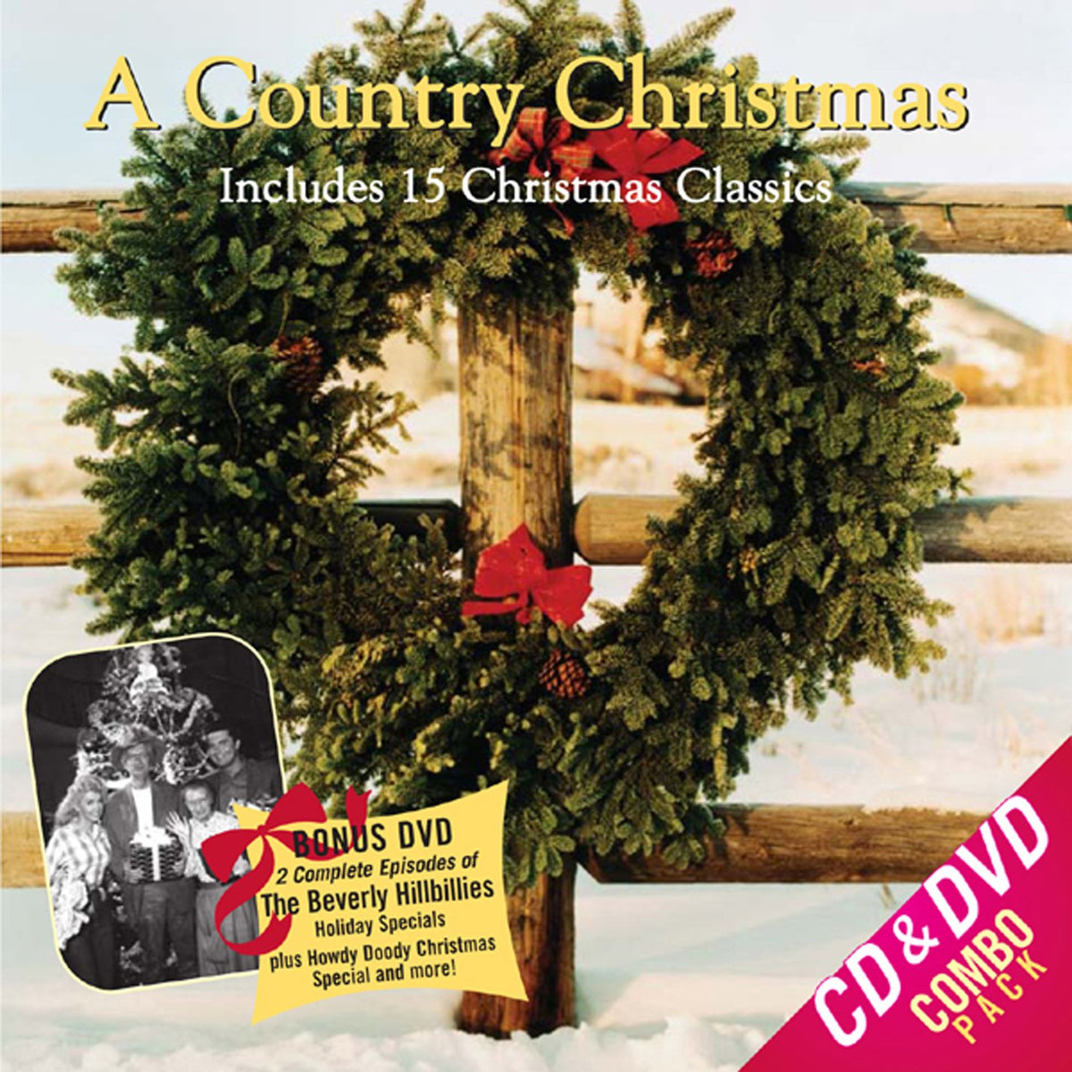 A Country Christmas – 15 Classics (Various Artists) (2-disc CD + DVD, EN)