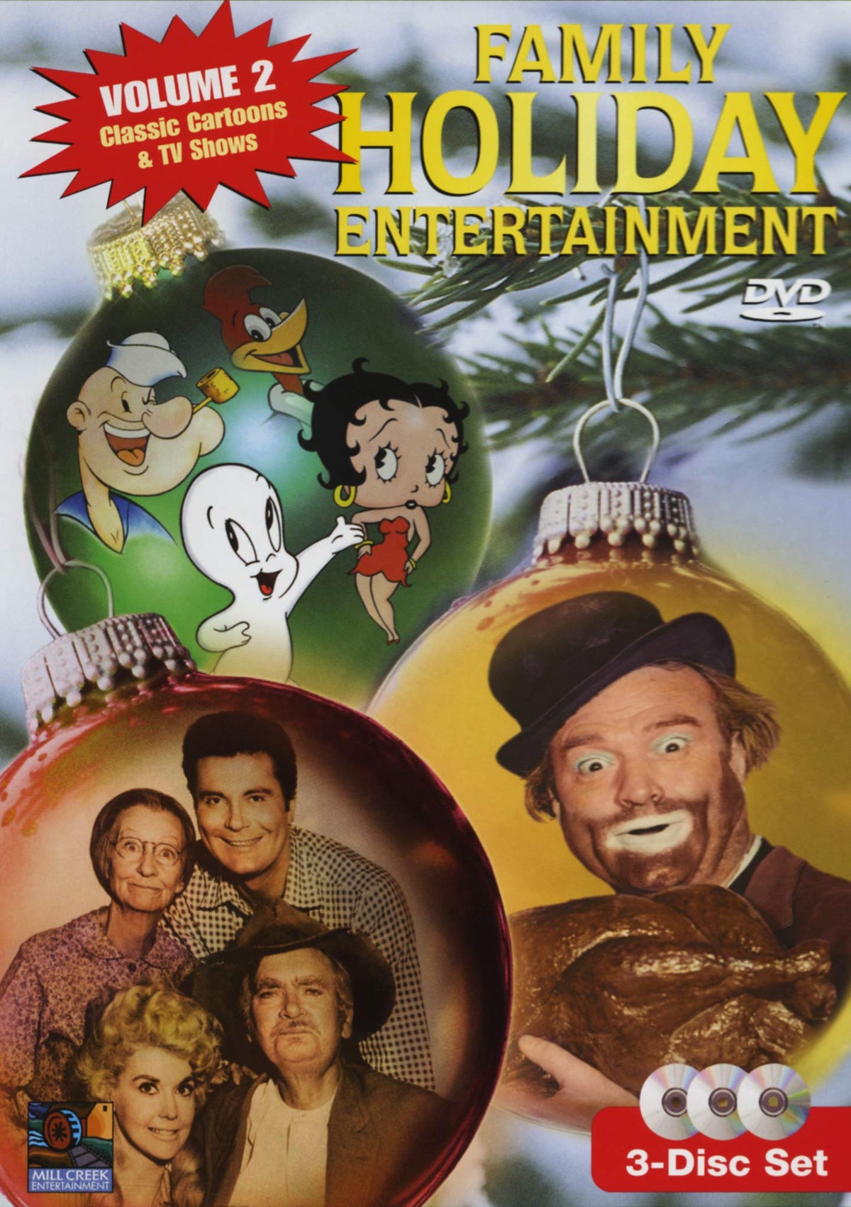Family Holiday Entertainment – 49 Cartoons & TV Shows Vol.2 (3dvd) (MC-8563/MC-8886) (3-disc DVD, EN) — cover
