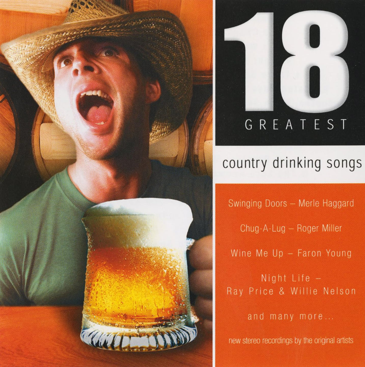 Country Drinking Songs – 18 Greatest Songs (Various Artists) (CD, EN) — cover