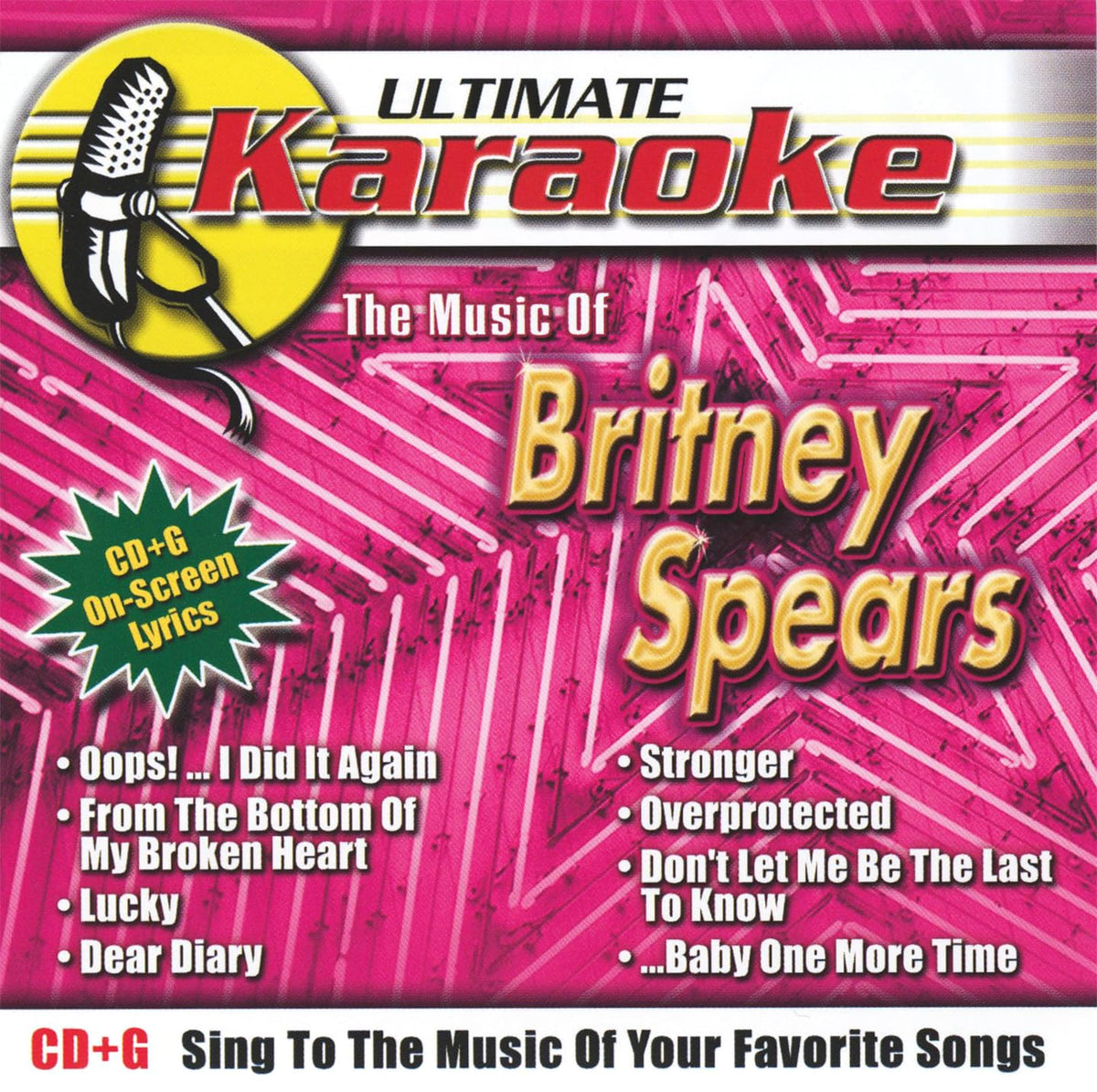 Ultimate Karaoke – The Music Of Britney Spears (CD, EN) — cover