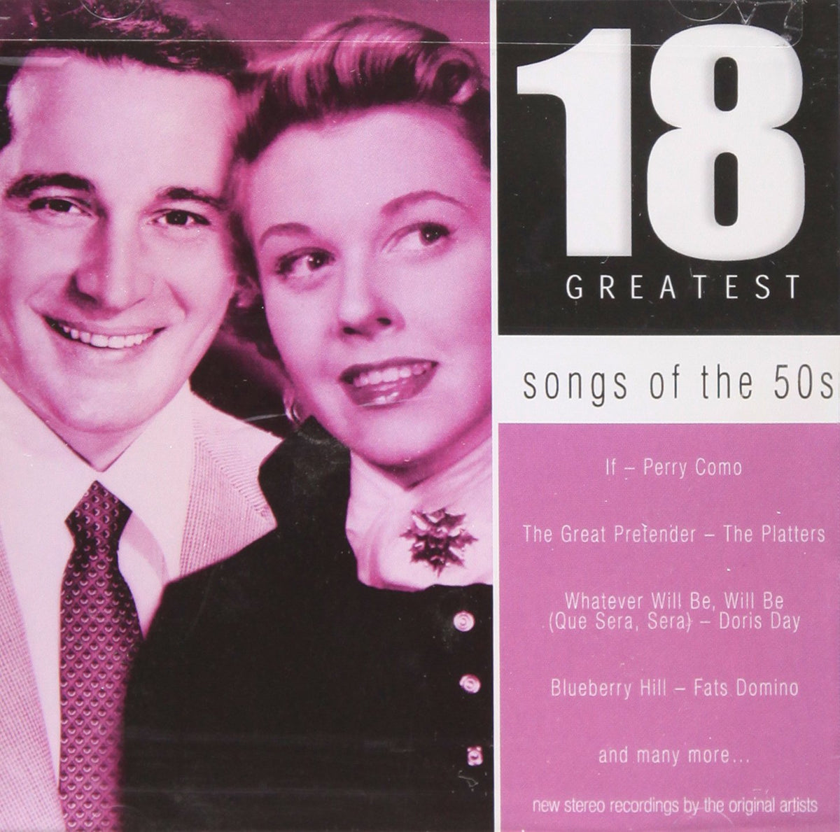 Songs of the 50'S – 18 Greatest Hits (Various Artists) (CD, EN) — cover