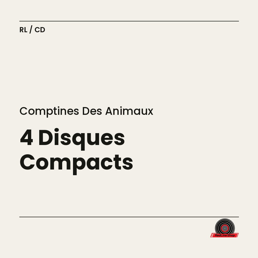 Comptines des Animaux – 4 Disques Compacts (4-disc CD, EN)