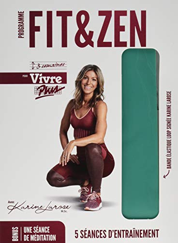 Karine Larose – Fit & Zen Coffret Avec Bande Elastique Loop (DVD, VF)