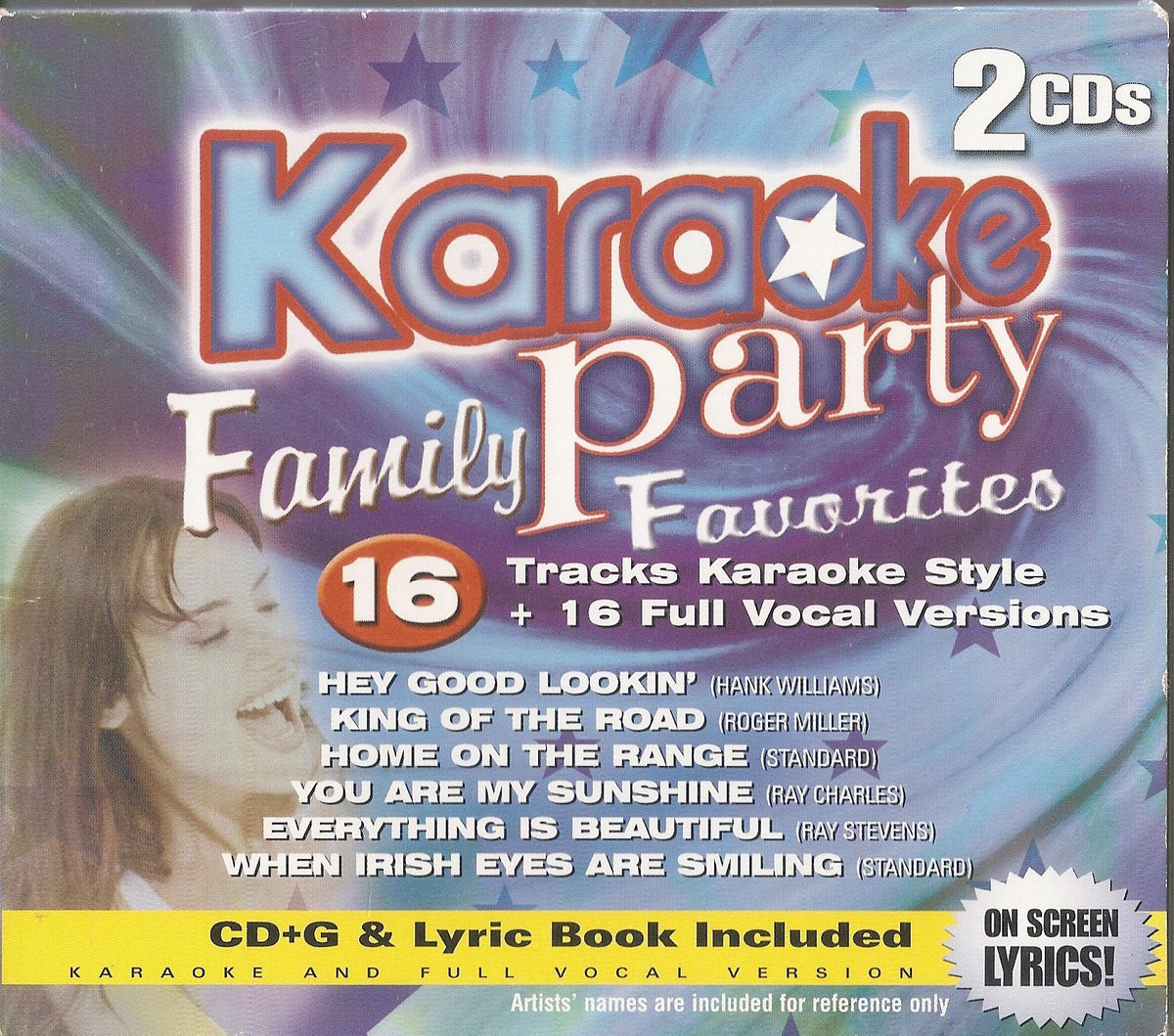 Karaoke Party – Family Favorites (16 tracks/2cd) (2-disc CD, EN) — cover