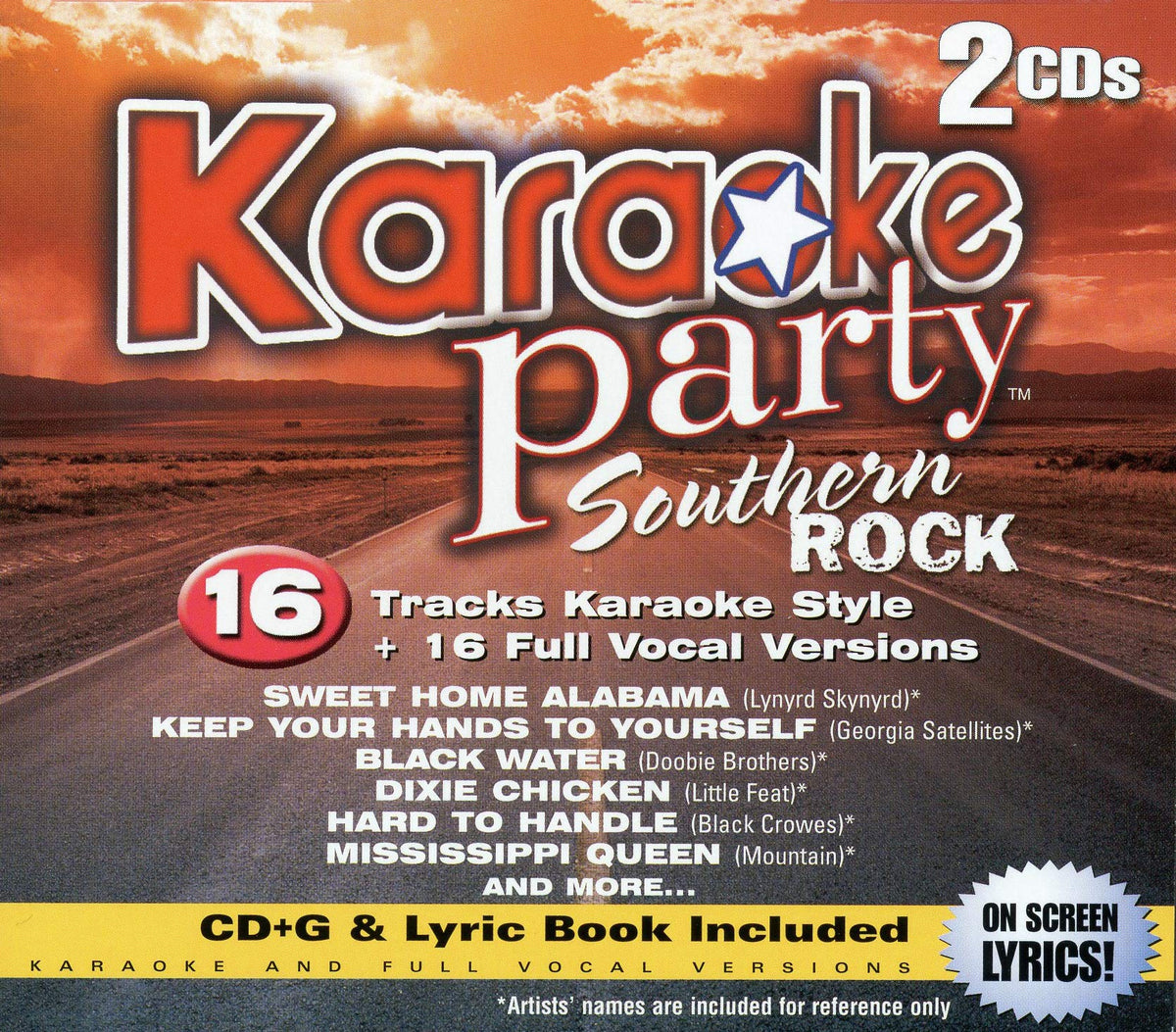 Karaoke Party – Southern Rock (16 tracks/2cd) (2-disc CD, EN) — cover