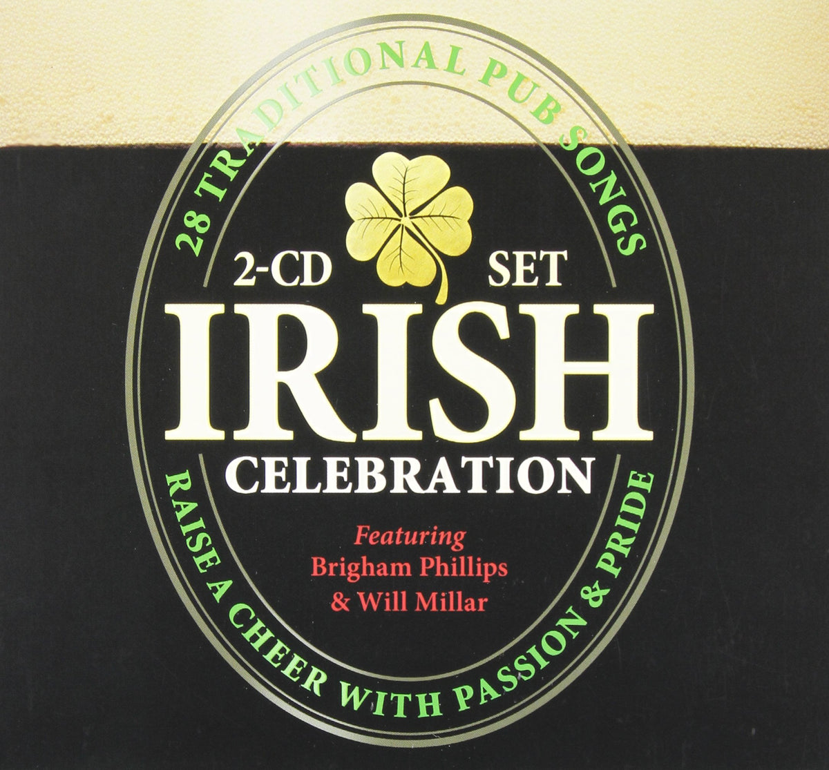 Irish Celebration / Millar / Phillips – 28 Traditional Pub Songs (2-disc CD, EN) — cover
