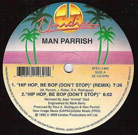 Man Parrish – Hip Hop Be Bop (Don't Stop) Pink White Swirl Vinyl (Vinyl, EN)