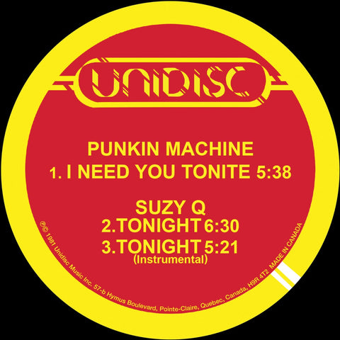 Punkin Machine - Tonight / I Need You Tonite (Color Vinyl)