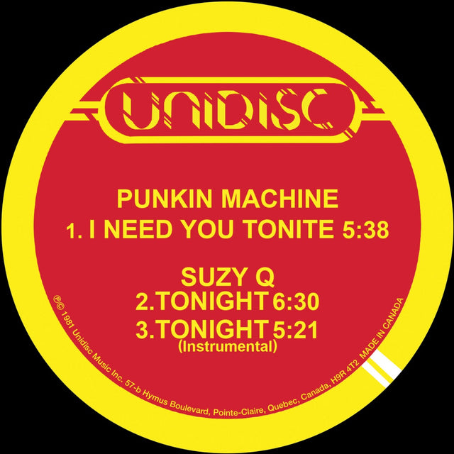 Punkin Machine - Tonight / I Need You Tonite (Color Vinyl)