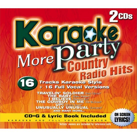 Karaoke Party – More Country Radio Hits (16 tracks/2cd) (2-disc CD, EN)